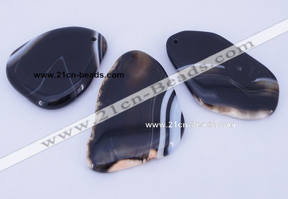 NGP860 5PCS 30-40mm*50-60mm freeform agate gemstone pendants