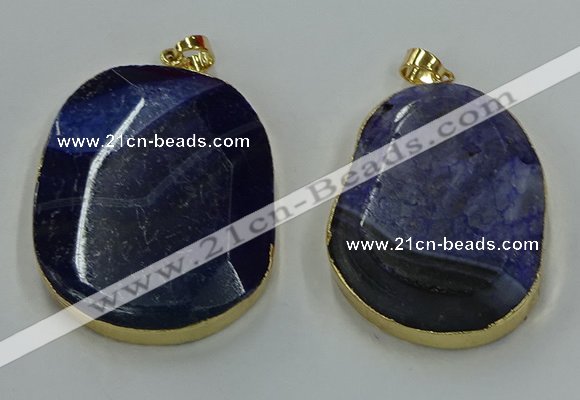 NGP8631 32*45mm - 46*48mm freeform druzy agate pendants wholesale