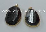 NGP8632 32*45mm - 46*48mm freeform druzy agate pendants wholesale