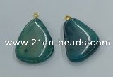 NGP8645 30*45mm - 35*50mm freeform agate pendants wholesale