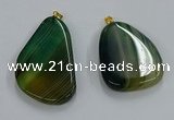 NGP8652 30*45mm - 35*50mm freeform agate pendants wholesale