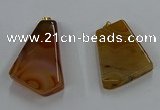 NGP8658 20*40mm - 40*50mm freeform agate pendants wholesale