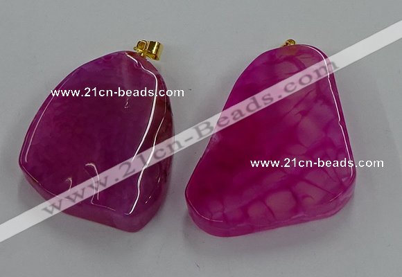 NGP8661 20*40mm - 40*50mm freeform agate pendants wholesale