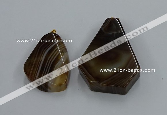 NGP8664 20*40mm - 40*50mm freeform agate pendants wholesale