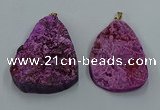 NGP8670 35*55mm - 45*60mm freeform druzy agate pendants wholesale