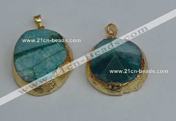 NGP8692 28*35mm - 30*40mm freeform agate pendants wholesale