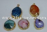 NGP8695 28*35mm - 30*40mm freeform agate pendants wholesale