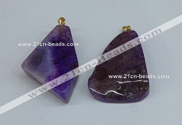 NGP8707 25*40mm – 35*50mm freeform agate pendants wholesale