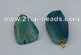 NGP8718 28*38mm - 40*45mm freeform agate pendants wholesale