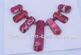 NGP88 Dyed imperial jasper gemstone pendants set jewelry wholesale