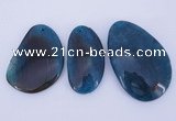 NGP880 5PCS 30-50mm*55-70mm freeform agate gemstone pendants