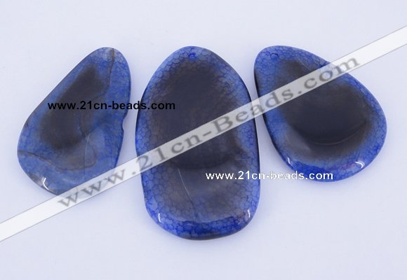 NGP881 5PCS 35-45mm*60-75mm freeform agate gemstone pendants