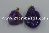 NGP8836 20*25mm - 30*40mm nuggets agate pendants wholesale