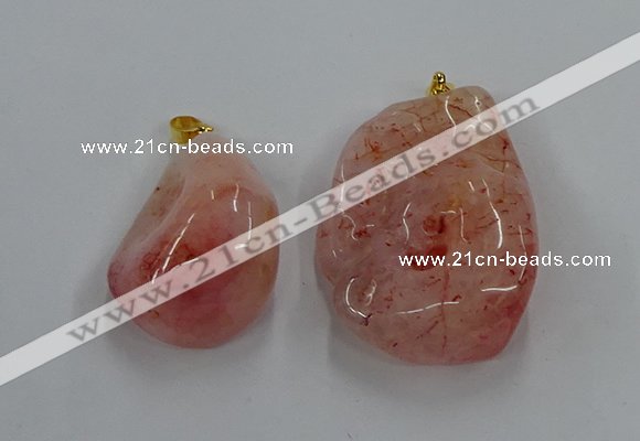 NGP8837 20*25mm - 30*40mm nuggets agate pendants wholesale