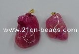 NGP8838 20*25mm - 30*40mm nuggets agate pendants wholesale