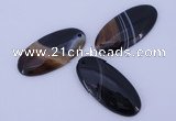 NGP885 5PCS 22*48mm oval agate gemstone pendants wholesale