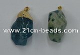 NGP8850 20*25mm - 30*40mm nuggets agate gemstone pendants
