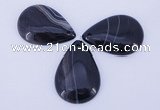 NGP887 5PCS 27*38mm flat teardrop agate gemstone pendants wholesale