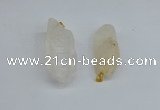 NGP8878 16*38mm - 25*60mm sticks white crystal pendants wholesale