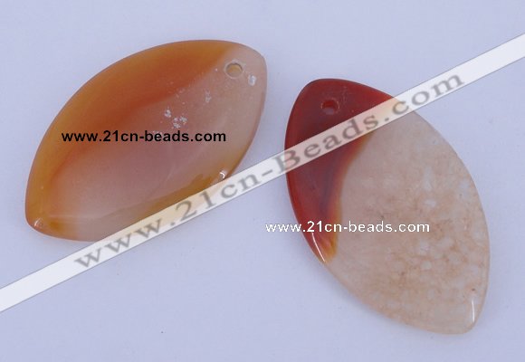 NGP892 5PCS 30*50 marquise agate druzy geode gemstone pendants