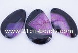 NGP903 5PCS 35-45mm*55-70mm freeform agate druzy geode gemstone pendants