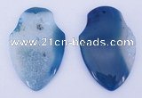 NGP931 5PCS 40*60mm agate druzy geode gemstone pendants