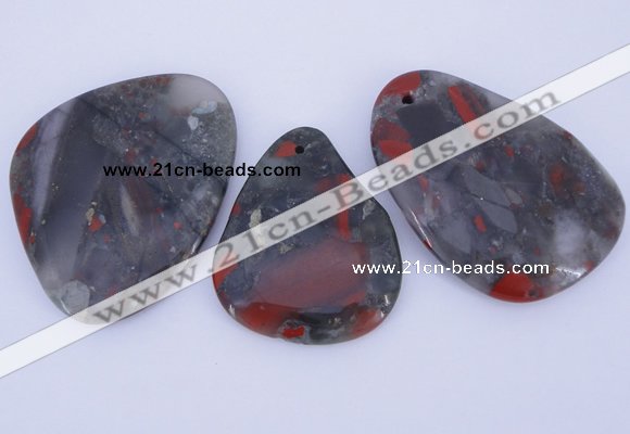 NGP940 5PCS 35-45mm*45-65mm freeform jasper gemstone pendants