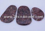 NGP941 5PCS 35-45mm*45-65mm freeform jasper gemstone pendants