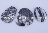 NGP948 5PCS 30-48mm*45-60mm freeform zebra jasper gemstone pendants