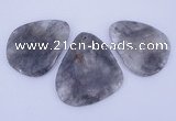 NGP949 5PCS 40-55mm*55-65mm freeform cloudy quartz gemstone pendants