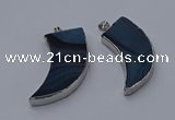 NGP9504 22*60mm - 25*65mm horn agate gemstone pendants wholesale