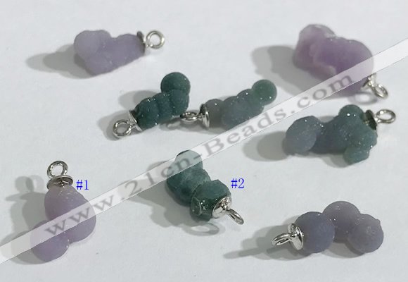 NGP9710 4*8mm - 6*11mm freeform mixed gemstone pendants wholesale