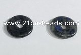 NGP9711 20mm donut labradorite gemstone pendants wholesale