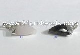 NGP9720 11*16mm arrowhead-shaped  mixed gemstone pendants wholesale