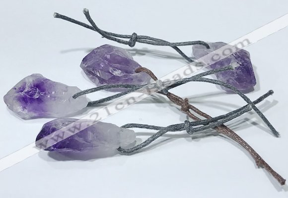 NGP9751 10*16mm-18*25mm freeform amethyst pendants wholesale