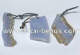 NGP9759 12*40mm-30*55mm freeform blue lace agate pendants