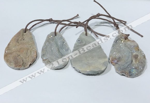 NGP9760 30*40mm-40*55mm freeform agate pendants