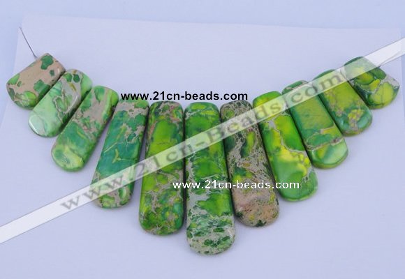 NGP98 Dyed imperial jasper gemstone pendants set jewelry wholesale