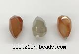 NGP9810 22*35mm - 25*40mm faceted nuggets agate pendants