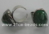 NGR02 18*25mm - 22*28mm faceted nuggets agate gemstone rings