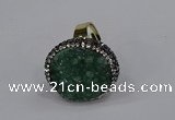 NGR1006 26mm - 28mm coin druzy quartz rings wholesale