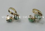 NGR190 8*10mm - 12*14mm freeform druzy agate gemstone rings