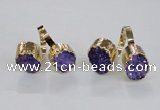 NGR195 10*14mm - 15*20mm oval druzy agate gemstone rings