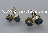 NGR197 10*14mm - 15*20mm oval druzy agate gemstone rings