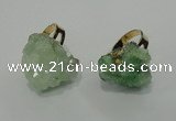 NGR20 18*25mm - 25*30mm nuggets plated druzy quartz rings