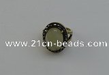 NGR2105 10*15mm faceted oval lemon quartz gemstone rings wholesale