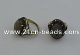 NGR2115 10*15mm faceted oval labradorite gemstone rings wholesale