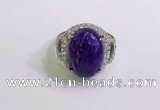 NGR3044 925 sterling silver with 12*16mm oval charoite rings