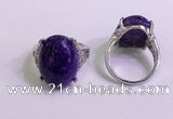 NGR3048 925 sterling silver with 15*20mm oval charoite rings