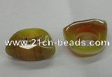 NGR33 16*35*40mm faceted freeform agate gemstone rings